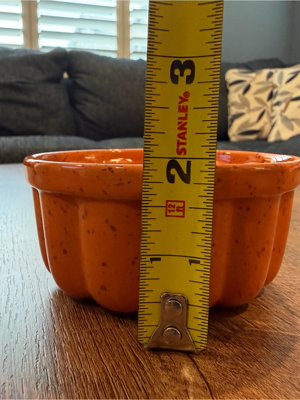 Orange Ceramic Ramekin Set - 2-Pack - Picture 6 of 7